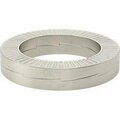 Bsc Preferred 316 Stainless Steel Wedge Lock Washer for M42 Screw Size 1.700 ID 2.480 OD 91812A829